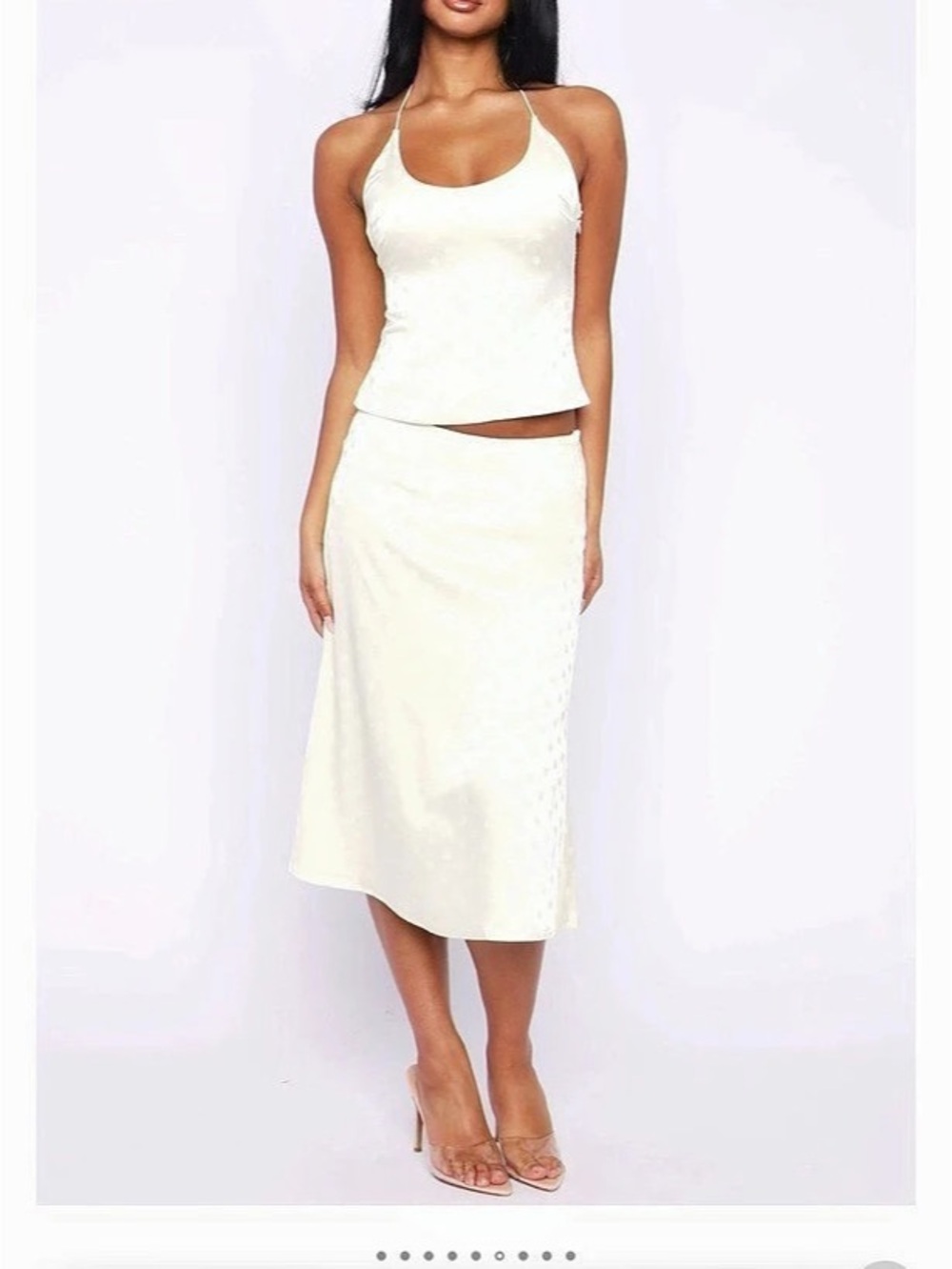 White Fox Palm Breeze Halter Top and Skirt